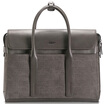 Platinum Group BVP new men business travel handbag head layer soft leather leather stitching male bag leisure retro leather wallet T1038 gray