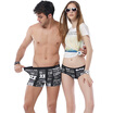 Shu Menfang single Men&39s underwear autumn couple underwear fashion sexy temptation men&women flat angle pants cotton four corners 2XL code BW66068