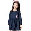 Cappuccino Cowboy Long Sleeve One Piece Dress Chiffon Dress E051A130