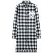 Semir Ladies Lattice Long Sleeve Shirt Long Sleeve Shirt 13316050023 Black & White M