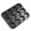 Jie Kai Nuo Ma Fen Paper Cup Cake Mold 12 Cylindrical Carbon Steel Non-stick Coating Mold Baking Tools Feeding Paper Cup Plus Mold Milling Good Size