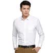 Red Beans Hodo Men Business Dress Up Simple Solid Slim Men Long Sleeve Shirt W01 White 44