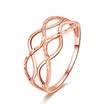 DEMONE DEMONE SR0331KJ19 18K gold rose gold hollow ring color gold big hollow ring female models Korean version