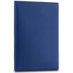 Effective deli 3189 simple pocket PU leather surface of the notebook notebook 25K 96 pages blue