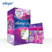 Whisper always Tampon RADIANT Colorful Women Pads Ultra Thin FLEXFOAM Dry Surface Sanitary Napkin 270mm Daynight use 28pcs1box