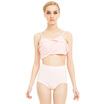 Three gun ladies cotton underwear cotton ribs stretch female briefs pink L