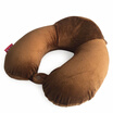 Car kiss memory cotton U-shaped pillow car headrest slow rebound neck pillow royal blue
