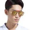 Parim sunglasses male polarized driving mirror yurt sunglasses driving sunglasses 11005 nickel white frame - gray sheets are white ice blue REVO
