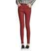 Antarctic Nanjiren casual simple pants legs Slim fashion leggings wild elastic pencil pants autumn section dark red M 16068