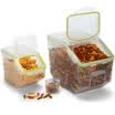 Lokchu buckle rice bucket rice noodle rice tank miscellaneous grains moisture storage storage box sealed tank storage tank storage box 2 sets HPL510GS001F2C 10KG 4KG