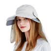 Supermercado Jingdong Kemmon Kenmont km-3274 estiramiento de verano protector solar sombrero para el sol cubierta de la mujer al aire libre ciclismo sol escalada sombrero de copa vacío de poca profundidad de color caqui