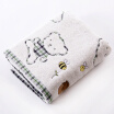 Gold towel home textile cotton twist double cartoon towel single piece green 345g 140 70cm