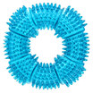 Hi handsome toys toys sound change spiked ring dog toys TPR material resistant to bite lake blue