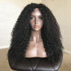 150 density Mongolian Afro Kinky Curly Wigs Lace Front Human Hair Wigs for Black Women front lace Wigs with baby hair