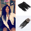 YYONG Hair 8A Brazilian Deep Wave Virgin Hair With Closure 3 Bundles With Closure 100 Virgin Brazilian Deep Wave With Closure