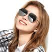Blue Bluekiki polarized sunglasses female sunglasses bright fashionable large frame polarized driving mirror 5001 gold frame rose gold