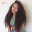 Clymene Hair Long Curly Lace Front Wigs With Baby Hair Pre Plucked Malaysian Lace Front Human Hair Wigs For African Americans