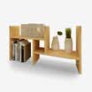 Home music Ming products telescopic small bookshelf simple board desktop bookshelf table shelves storage rack storage rack ZC2412