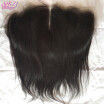 QDKZJ Virgin Brazilian Lace Frontal 13x4 Bleached Knots Virgin Frontal Piece Straight Full Lace Frontal Brazilian Free