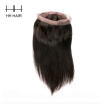 7A Peruvian Straight Hair 360 Lace Frontal Closure 1pc Straight Virgin Hair 360 Frontal