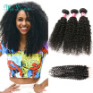 7A Peruvian Virgin Hair With Closure 3pc TOP Hair Products With Closure Peruvian Kinky Curly Virgin Hair With Closure