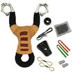 Pioneer with cold bending stainless steel metal high hardness reverse traditional positioning slings with buckets non-solid wood outdoor slings hippocampus traditional slingshot