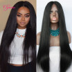 Clymene Hair Lace Front Human Hair Wigs Virgin Hair Unprocessed Straight Lace Front Brazilian Wigs For Women with Middle Part