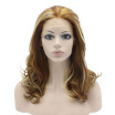 Iwona Synthetic Hair Lace Front Shoulder Wavy Highlight Blonde Wig