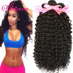7a Malaysian Curly Hair 4 Bundles Malaysian Virgin Hair Kinky Curly Malaysian Wet And Wavy Hair Natural Curly Weave Human Hair