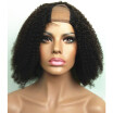 NLW Brazilian virgin human hair Afro curl Upart wigs with baby hair for black women