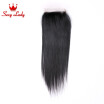 8A Malaysian Straight Lace Closure 1pc lot Free Shipping Best Malaysian Virgin Closure 120 Density Malaysian Straight Closure