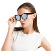 LOHO glasses life polarized sunglasses female models wild trend big frame sunglasses male models YH4036 piano black