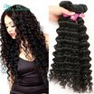 Brazilian Deep Wave Hair Products 8A Grade Virgin Unprocessed Human Hair Extensions Brazilian Deep Wave Virgin Hair