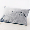 Gold towel textile cotton thicker pillowcases single elegant ink painting gray 200g 52 80cm