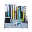 Jinlongxing Glosen D9121 handmade DIY wood four multi-functional combination file box file box data frame sky blue