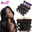 7A Brazilian Body Wave 4Bundles With Lace Frontal Brazilian Virgin Hair With Frontal Closure Ear To Ear Lace Frontal With Bundles