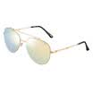 Parsons PARZIN Song Jia with sunglasses metal frame color colorful film yurt mirror tide sunglasses female 8153 gold frame reflective film gold film
