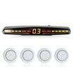 Iron general steelmate car reversing radar front 4 probe general type - matte black
