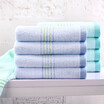 Xin brand cotton towel 2848 blue&green mixed with 8 pieces of water-absorbing color of the satin stalls plus gift towel cotton 1 a 72 32cm