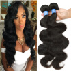 Best Quality Chinese Body Wave Virgin Hair Extensions Unprocessed Chinese Wavy Hair 4pcslot Natural Black Hair Afee Hair Soft