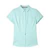Semir Long Sleeve Shirt Short Sleeve Shirt Female Casual Pure Cotton Student Shirt 13216040028 Green White S