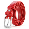 Seven Soldiers SEPTWOLVES Ladies Belt Benming Life Casual Series Leather Needle Buckle Belt FACC491 Red