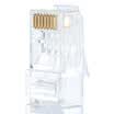 Ampang AMPCOM AMCAT650030 Engineering grade crystal head Six types of pure copper cable connector 8P8C Gold-plated Gigabit RJ45 network cable connector 30 bag