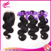 Human Hair Brazilian Body Wave with Closure 8A Grade Remy Brazilian Hair Closure with 8A Bundles Brazilian Body Wave Closure