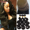 360 Frontal With Bundles Body Wave Brazilian Hair 3 Bundles With Closure Cy May Hair 360 Frontal With Bundles Pre Plucked