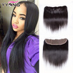 134 Brazilian Virgin Hair Ear To Ear Lace Frontal Closure Straight Bleached Knots With Virgin Hair 100 Human Hair Lace Frontal