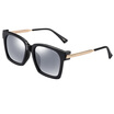 Parsons PARZIN retro polarized sunglasses couple models shopping eye suction sunglasses female 9673 transparent frame reflective film ice blue