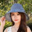 MSEK WMZ170773 hat big woman along the sun hat flight bow tie sun hat tide blue