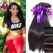 Shes Hair Brazilian Virgin Hair Straight Human Hair Weaves 8A Brazillian Straight Hair 4 Bundles Brazilian Queen Weave Beauty