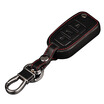 Wah decorated the public Keychain folding three key black Long Yi Long line Sagitar new Jetta POLO Passat way to see the new Santana Polaris Magotapi leather key case